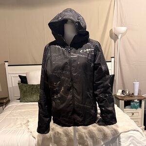 Oakley Dark Patterned Hooded Jacket
